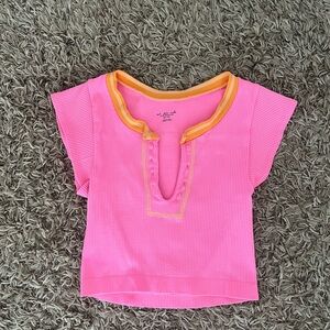 Urban outfitters go for gold pink and orange top XS/S